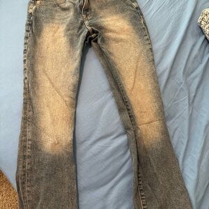 We The Free Blue and Tan Women Jeans